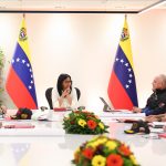 Presidenta (E) Delcy Rodríguez lidera reunión de alta Seguridad Ciudadana