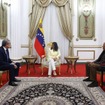 Presidenta (E) Delcy Rodríguez y el expresidente del Gobierno de España José Luis Rodríguez Zapatero ratifican el compromiso con la Diplomacia Bolivariana de Paz