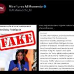 Miraflores al Momento desmiente noticia falsa de Reuters contra la Presidenta (E) Delcy Rodríguez