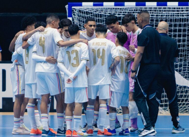 Venezuela dominó a Bolivia con contundente goleada 4-1 en el Suramericano Sub-20 de Futsal